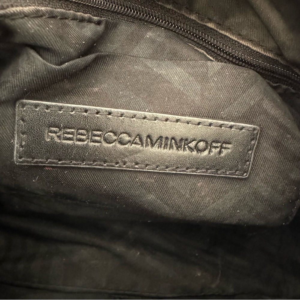 REBECCA MINKOFF, crossbody bag/ mini bag. Tan pebbled soft leather. - Picture 3 of 8